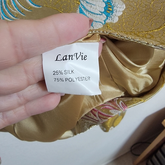 Vintage LanVie Elegant Embroidered Floral Blazer - Picture 3 of 5